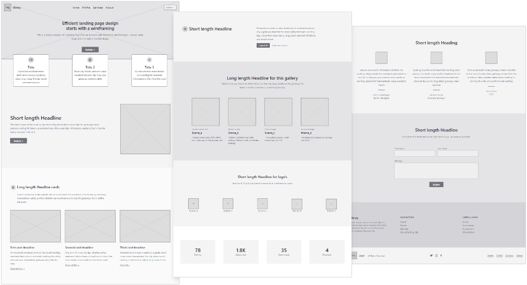 White-label, Interactive Wireframe, Rapid Prototype