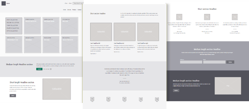 White-label, Interactive Wireframe, Rapid Prototype